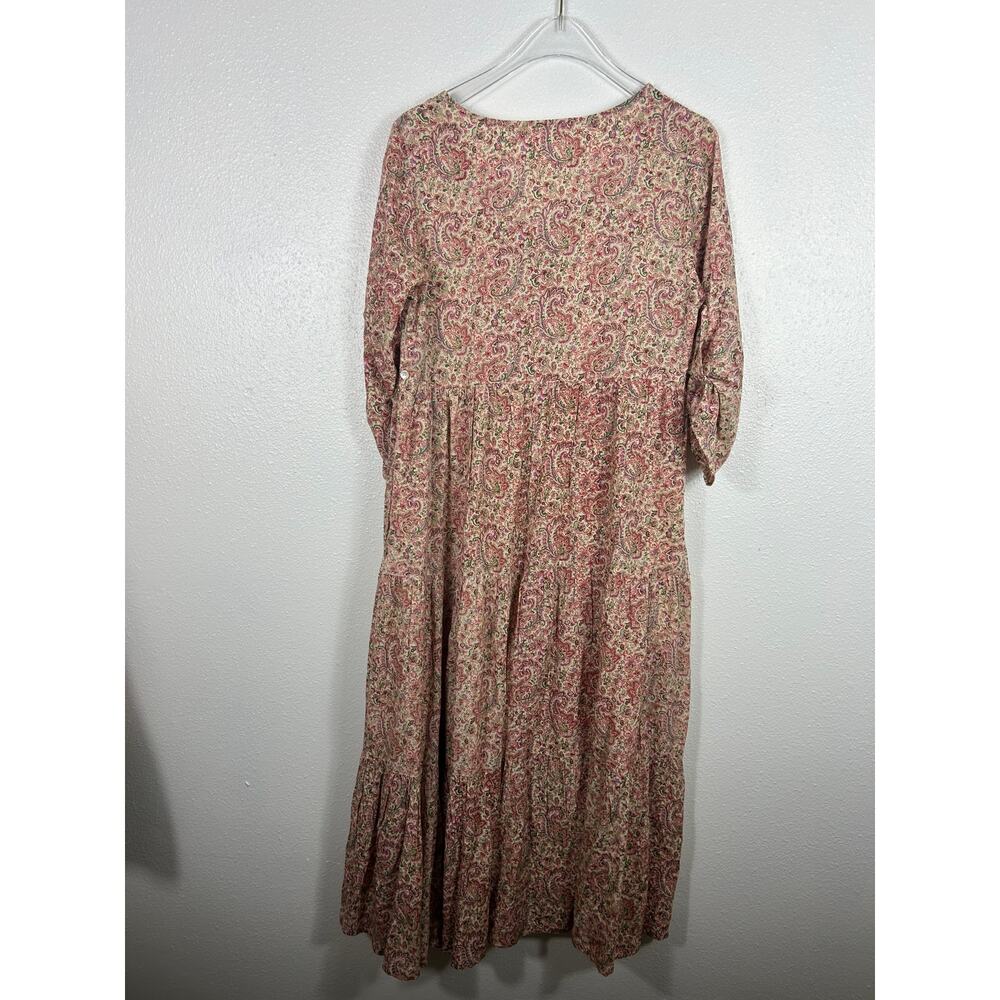 April Cornell x Modern Prairie Tiered Midi Dress XXS Prairie Peasant Cottagecore - Picture 9 of 9